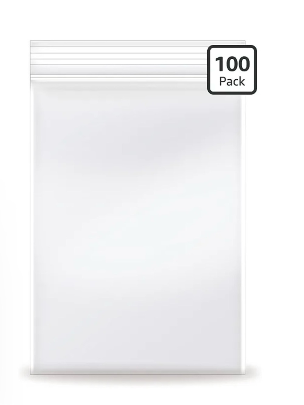 Clear 3x4 Small Zip-Top Resealable Bags - 100 Pack